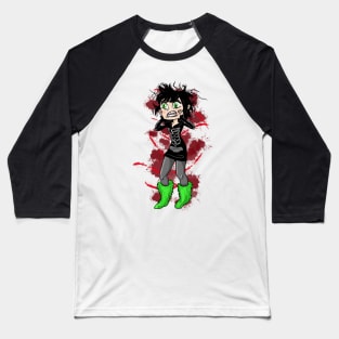 Goth Vampire Girl Baseball T-Shirt